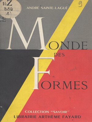 cover image of Le monde des formes